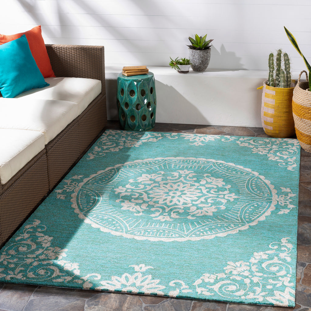 surya rain rai 1284 aqua rug