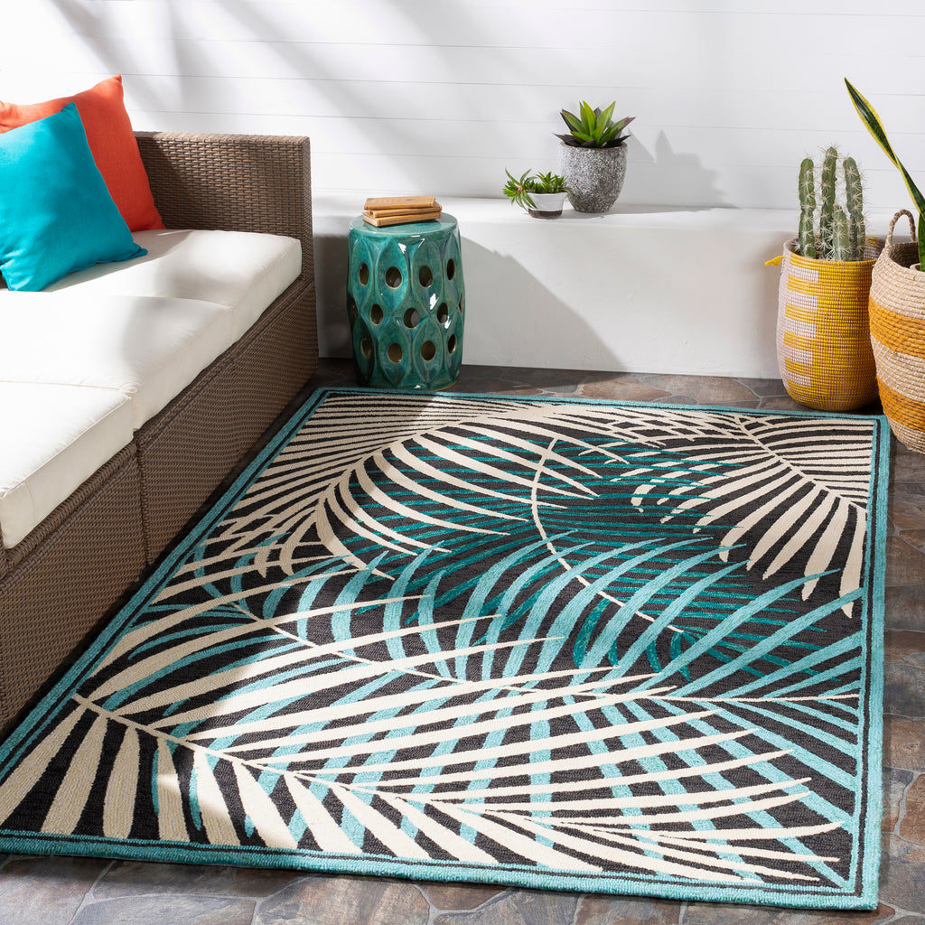 surya rain rai 1285 black rug