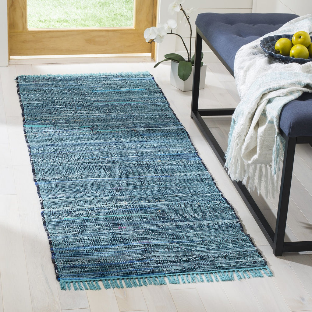 safavieh clearance rag rug rar121b blue rug