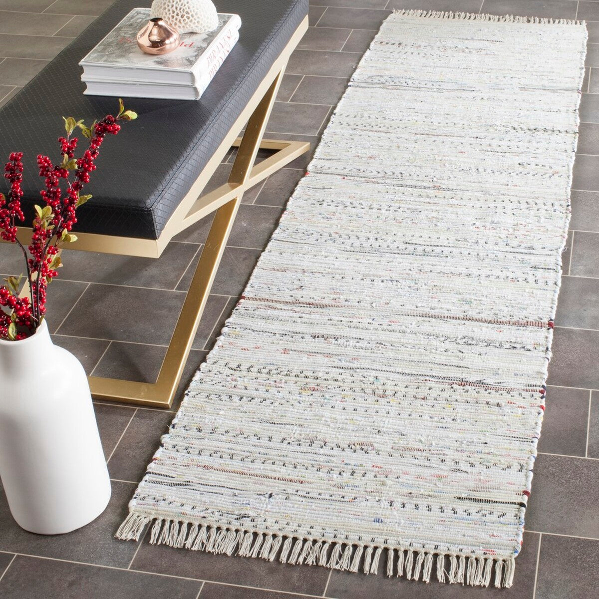 safavieh clearance rag rug rar121g white rug