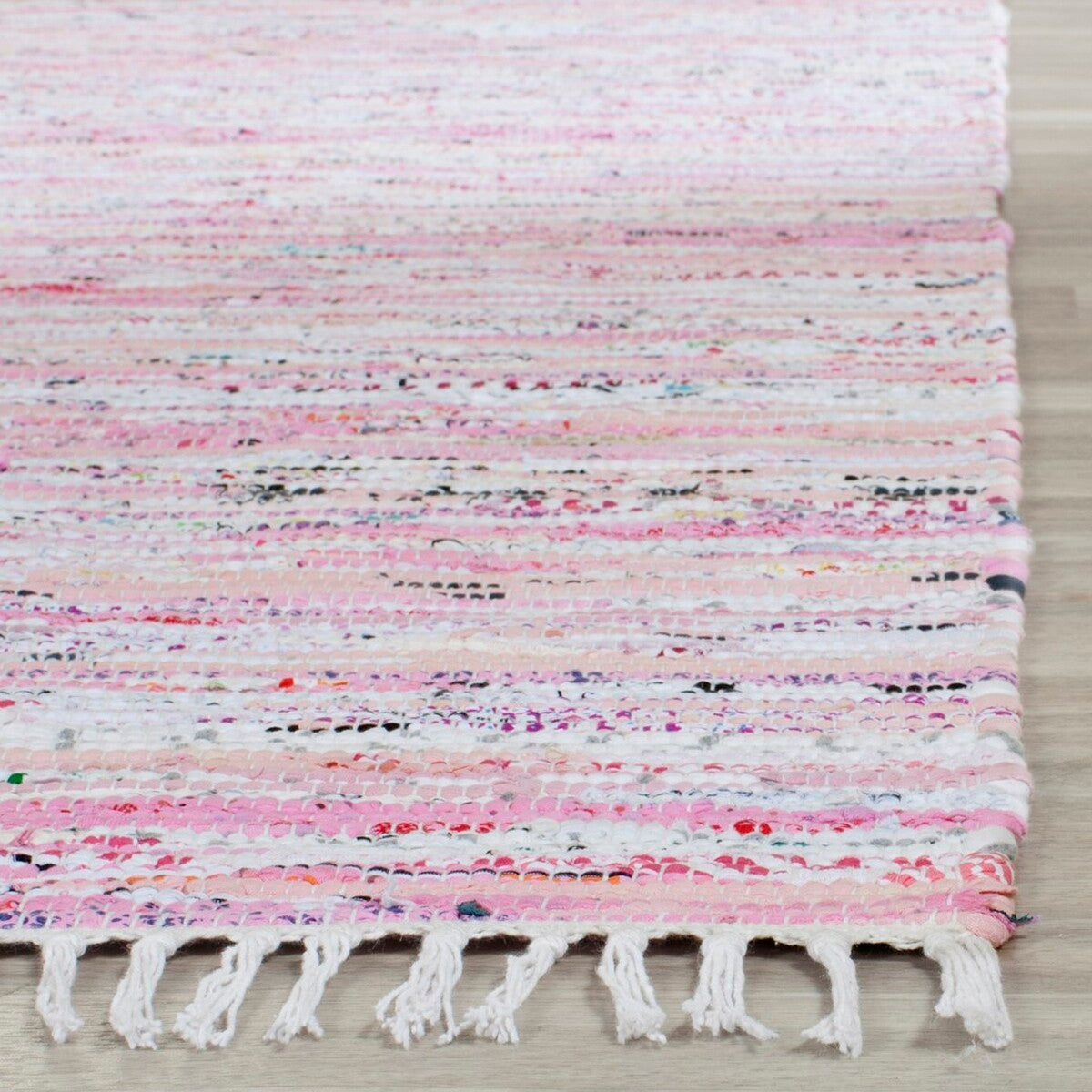 safavieh clearance rag rug rar125e light pink rug