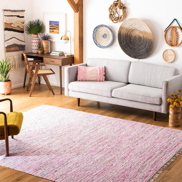 safavieh clearance rag rug rar125e light pink rug