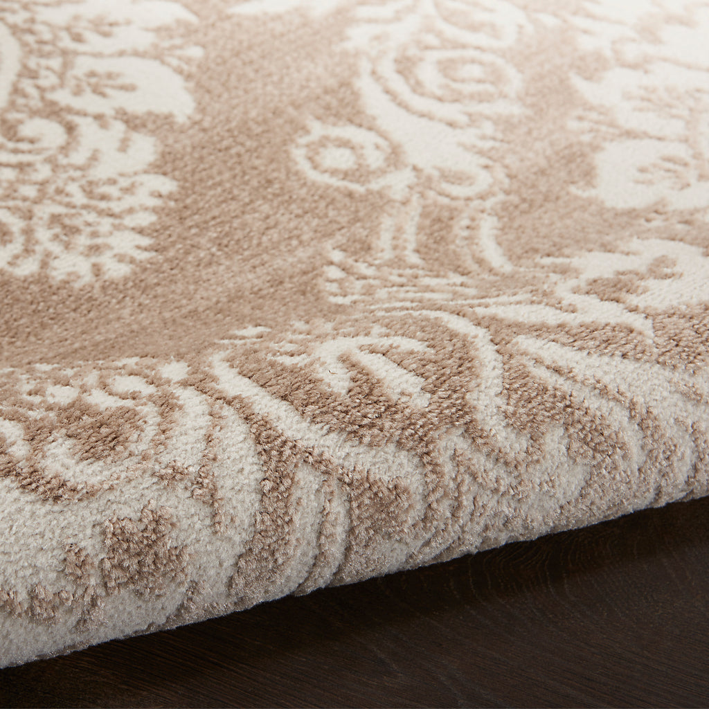 nourison elation etn03 ivory mocha rug