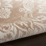 nourison elation etn03 ivory mocha rug