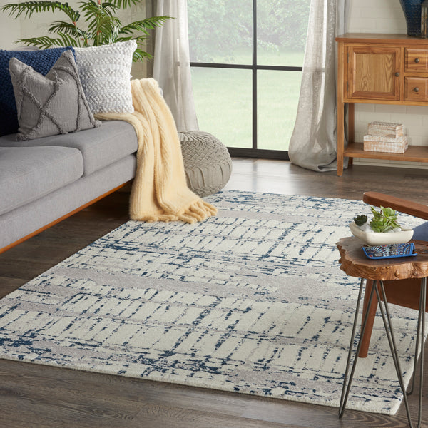 nourison twilight twi10 ivory navy rug
