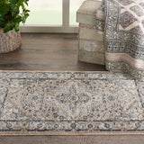 nourison quarry qua05 beige grey rug