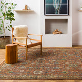 surya reign reg 2301 dark brown rug