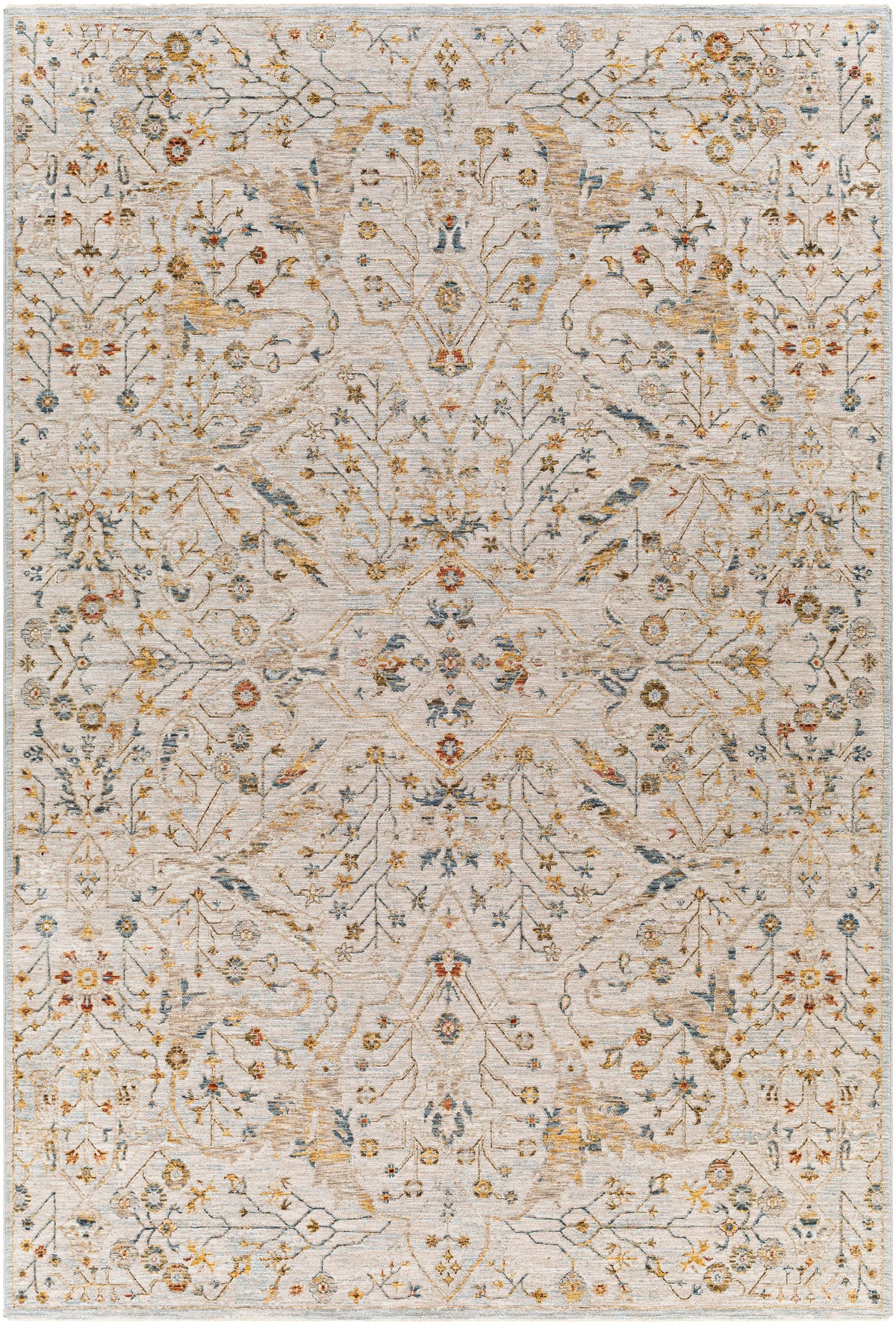 surya reina ren 2302 light gray rug