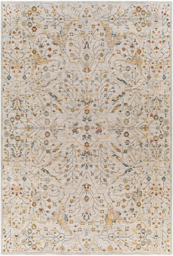 surya reina ren 2302 light gray rug