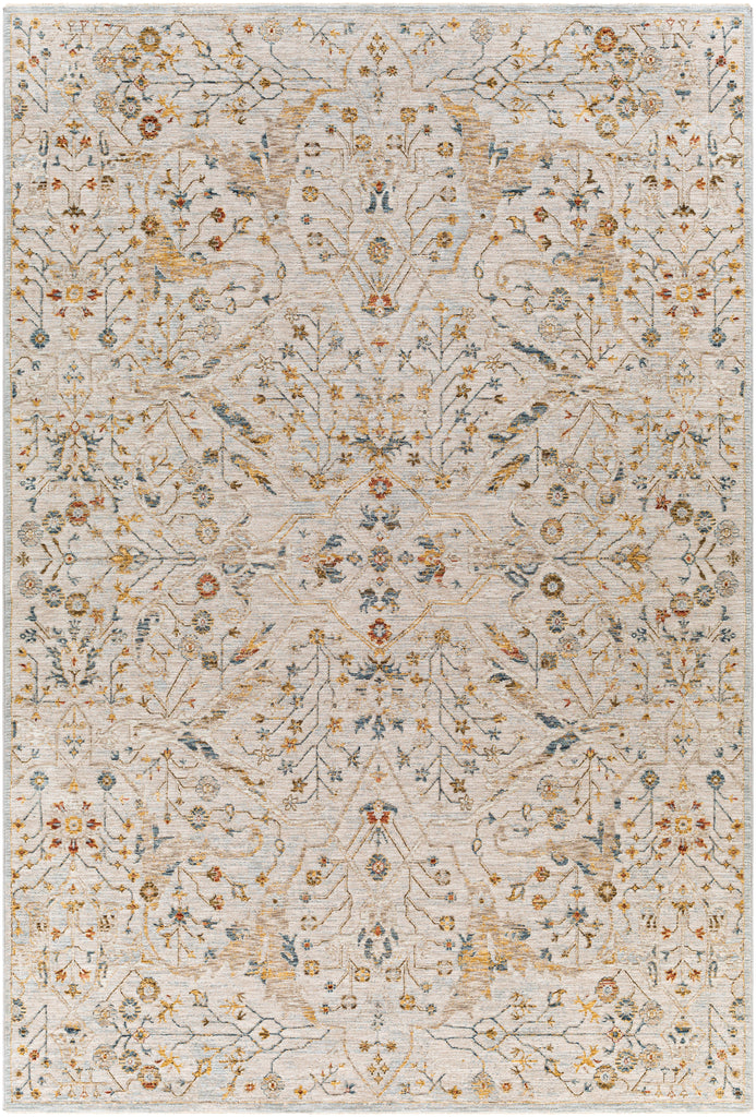 surya reina ren 2302 light gray rug