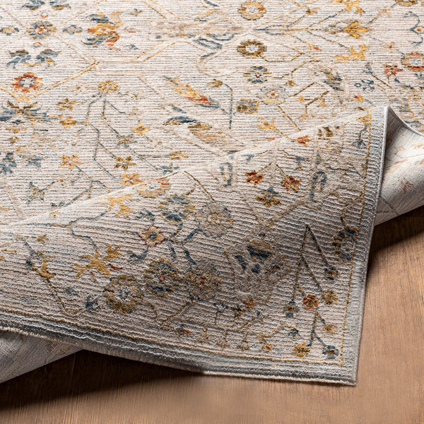 surya reina ren 2302 light gray rug