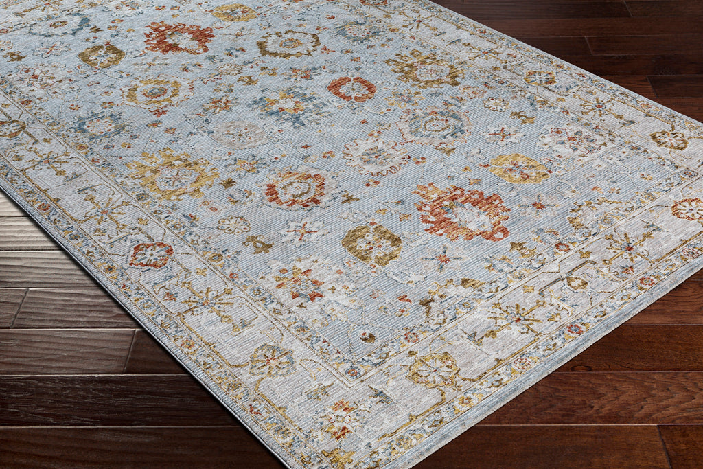 surya reina ren 2306 light gray rug