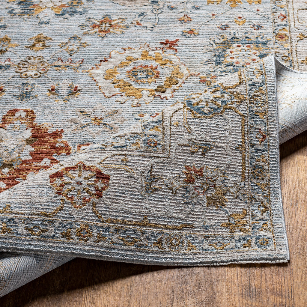 surya reina ren 2306 light gray rug