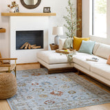 surya reina ren 2306 light gray rug
