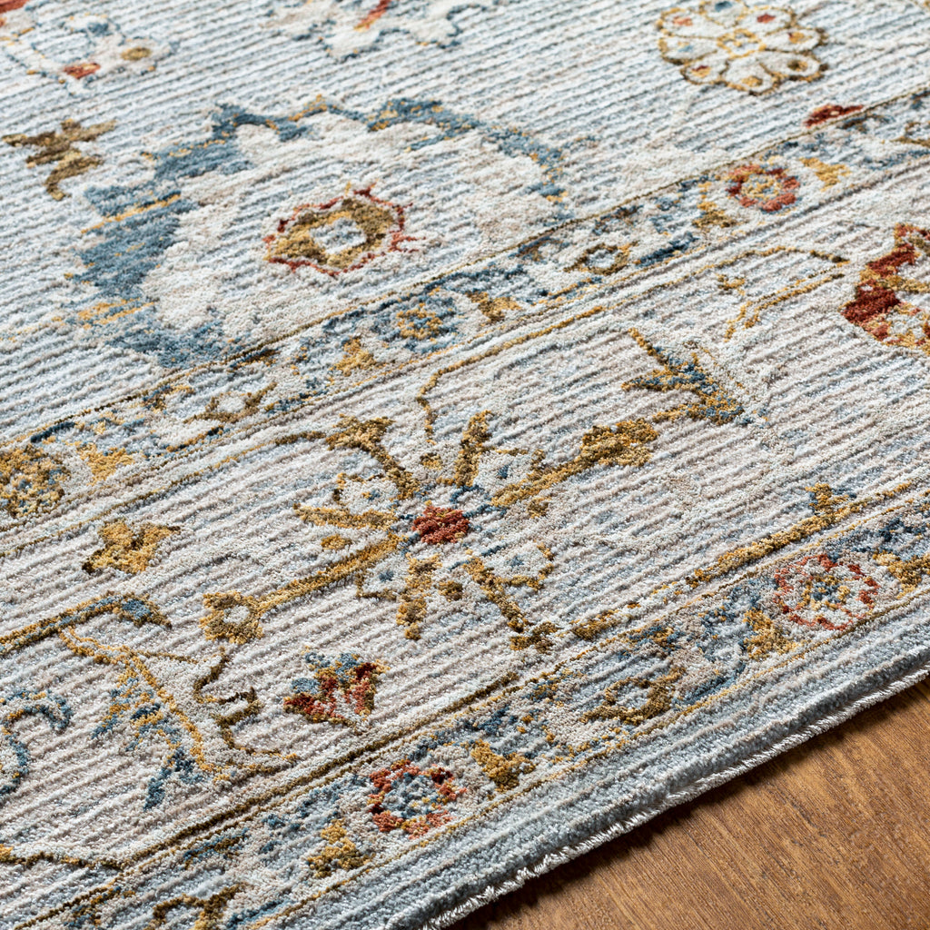 surya reina ren 2306 light gray rug