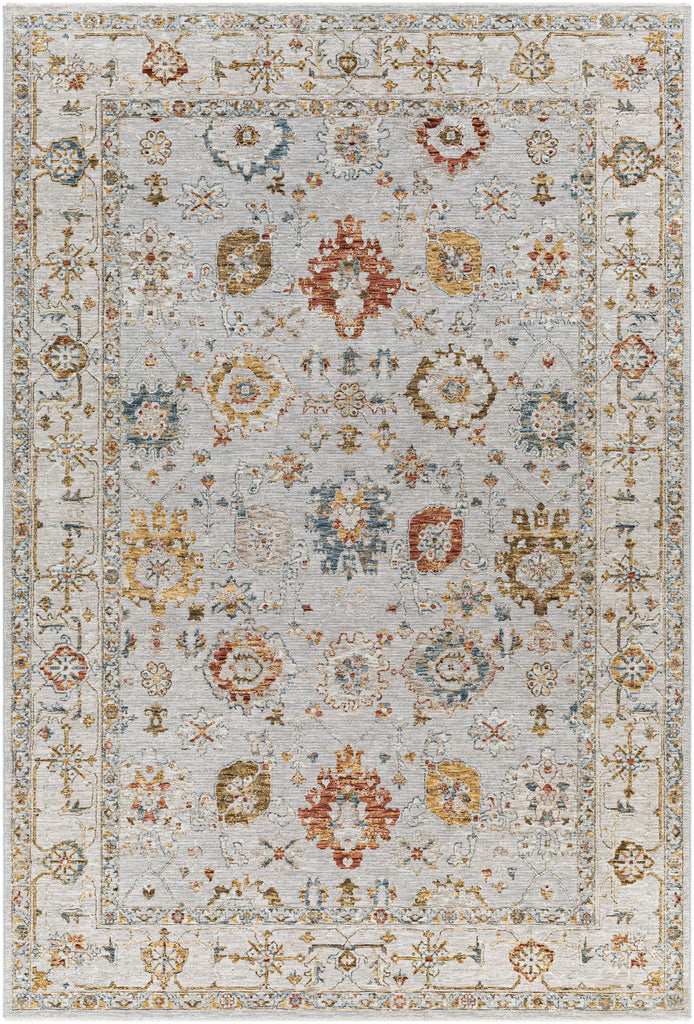 surya reina ren 2307 light gray rug