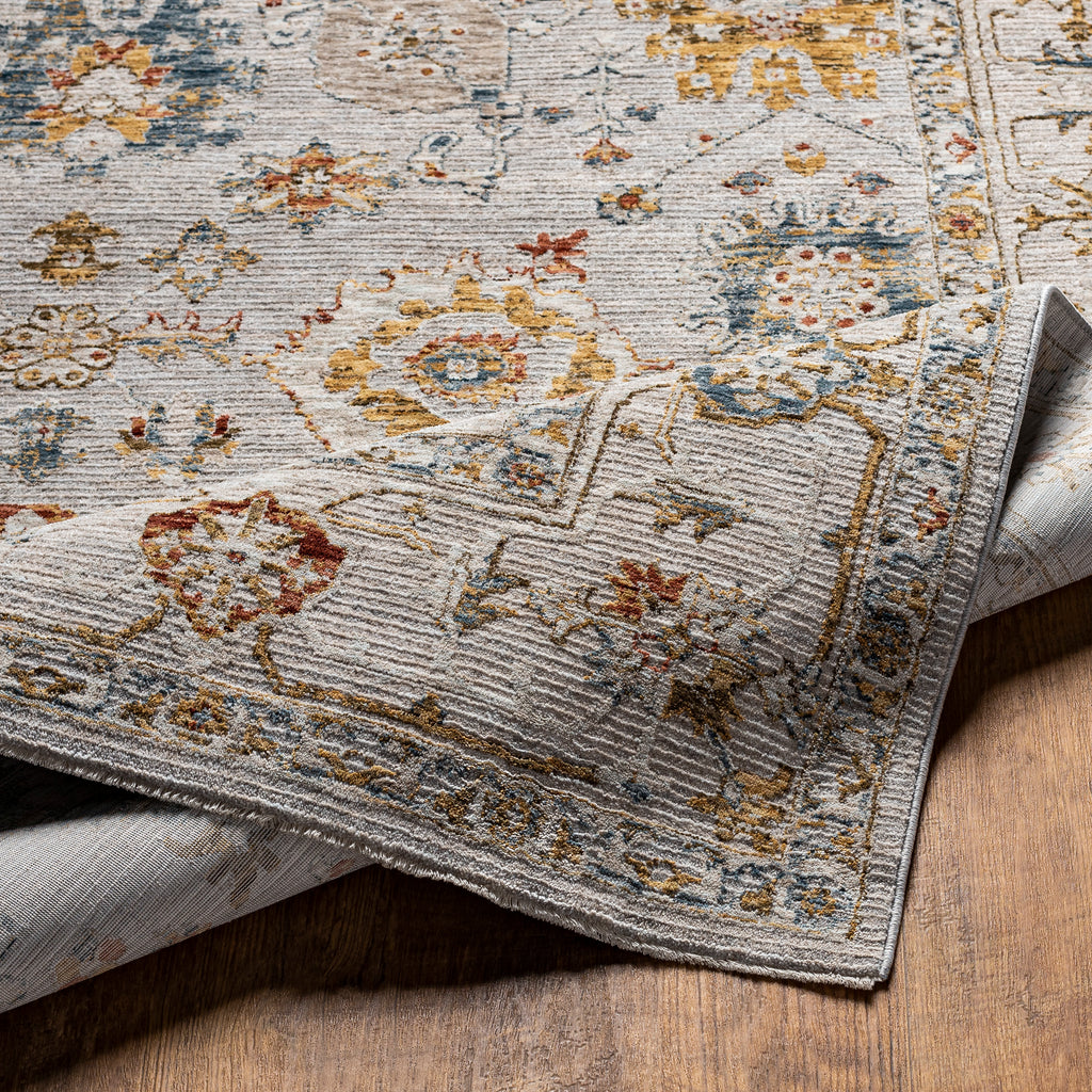 surya reina ren 2307 light gray rug