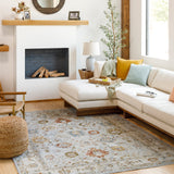 surya reina ren 2307 light gray rug