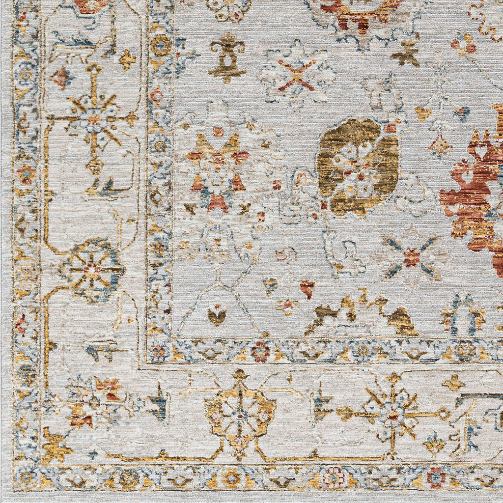 surya reina ren 2307 light gray rug