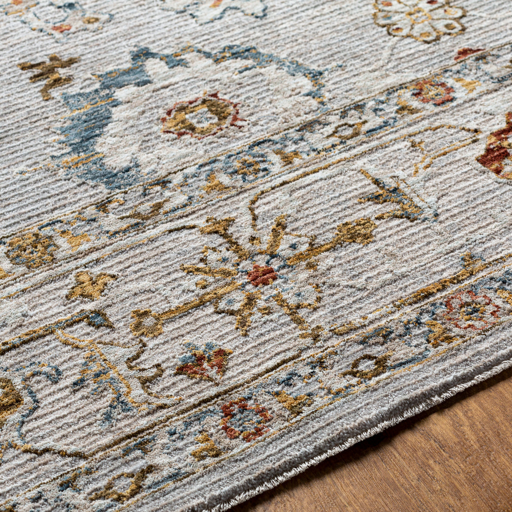 surya reina ren 2307 light gray rug