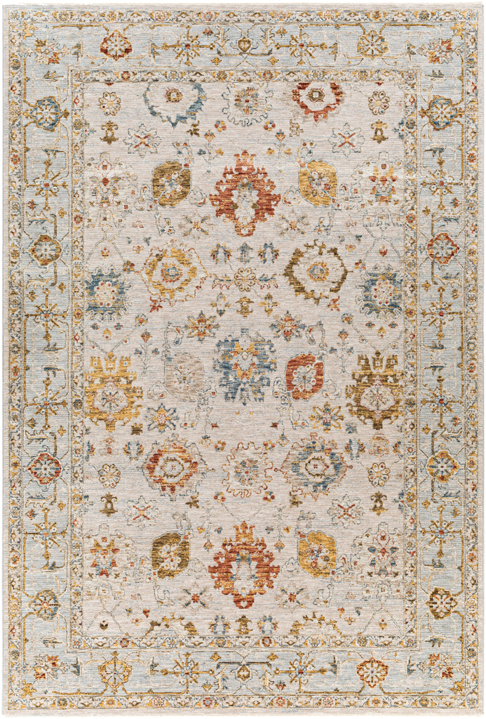 surya reina ren 2309 light gray rug