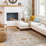 surya reina ren 2309 light gray rug