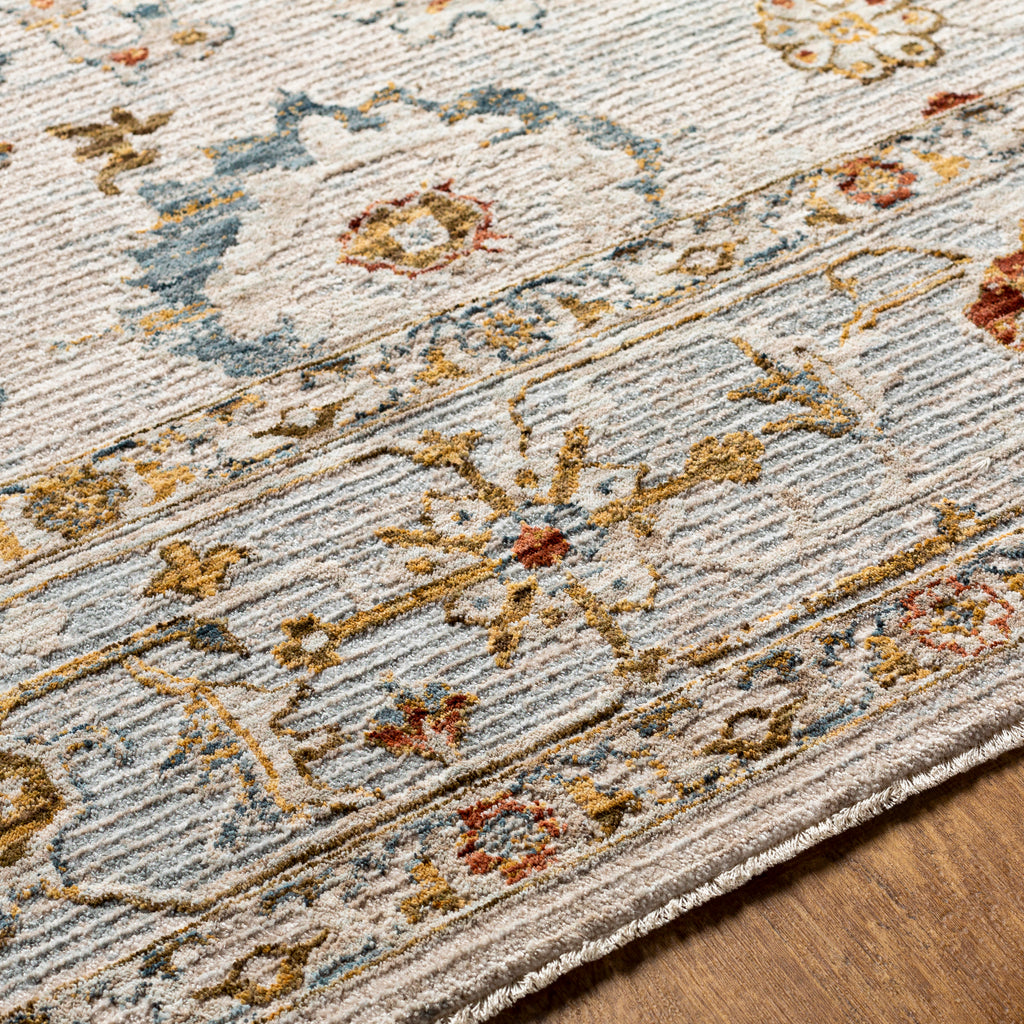 surya reina ren 2309 light gray rug