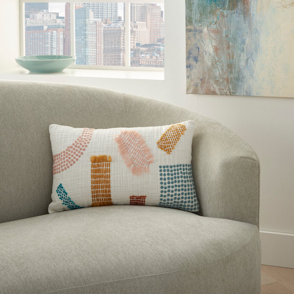 nourison life styles az612 multicolor pillow