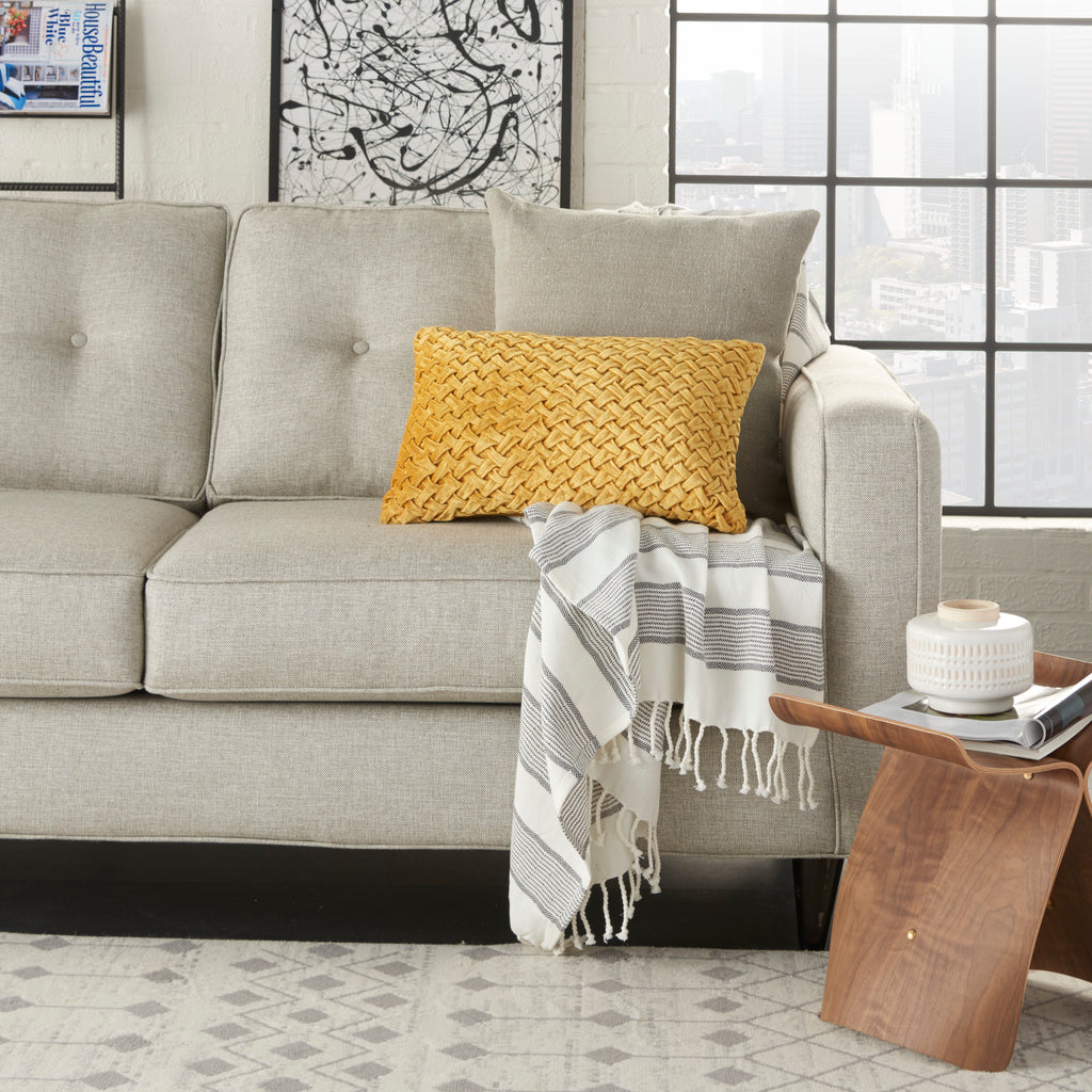 nourison sofia ac234 gold pillow