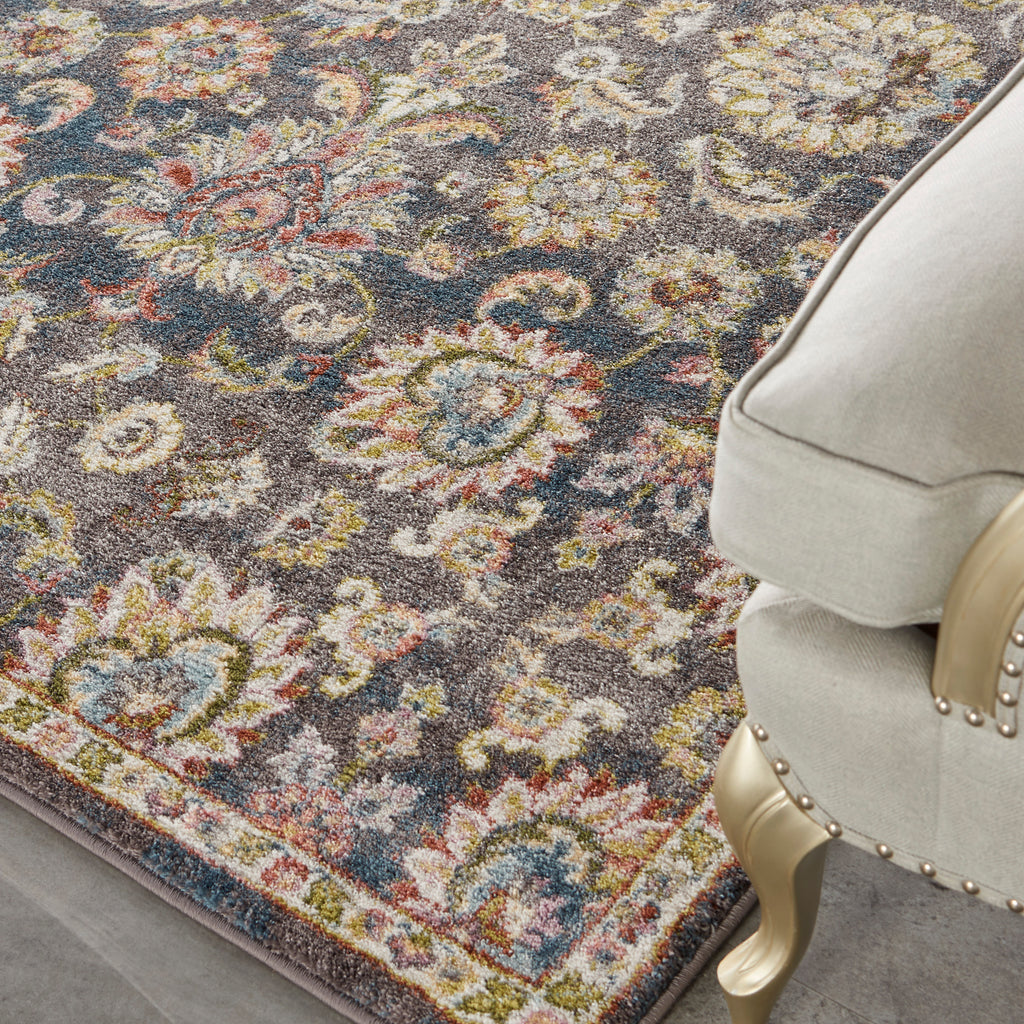 nourison soraya sor02 charcoal multi rug