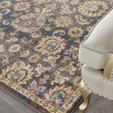 nourison soraya sor02 charcoal multi rug