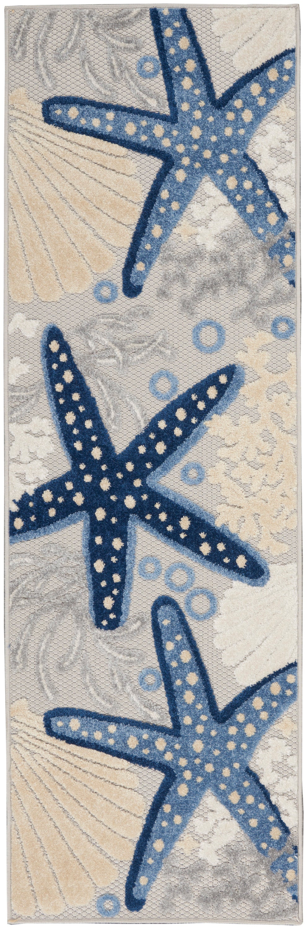 nourison aloha alh24 blue grey rug