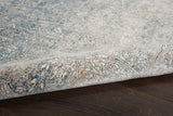 nourison silken allure stn01 cream blue rug