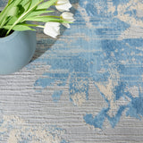 nourison ck005 enchanting ech01 grey sky rug