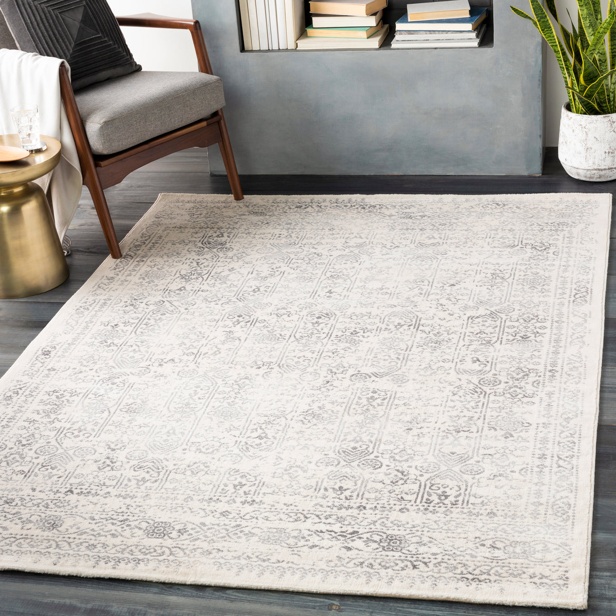 surya roma rom 2308 light gray rug