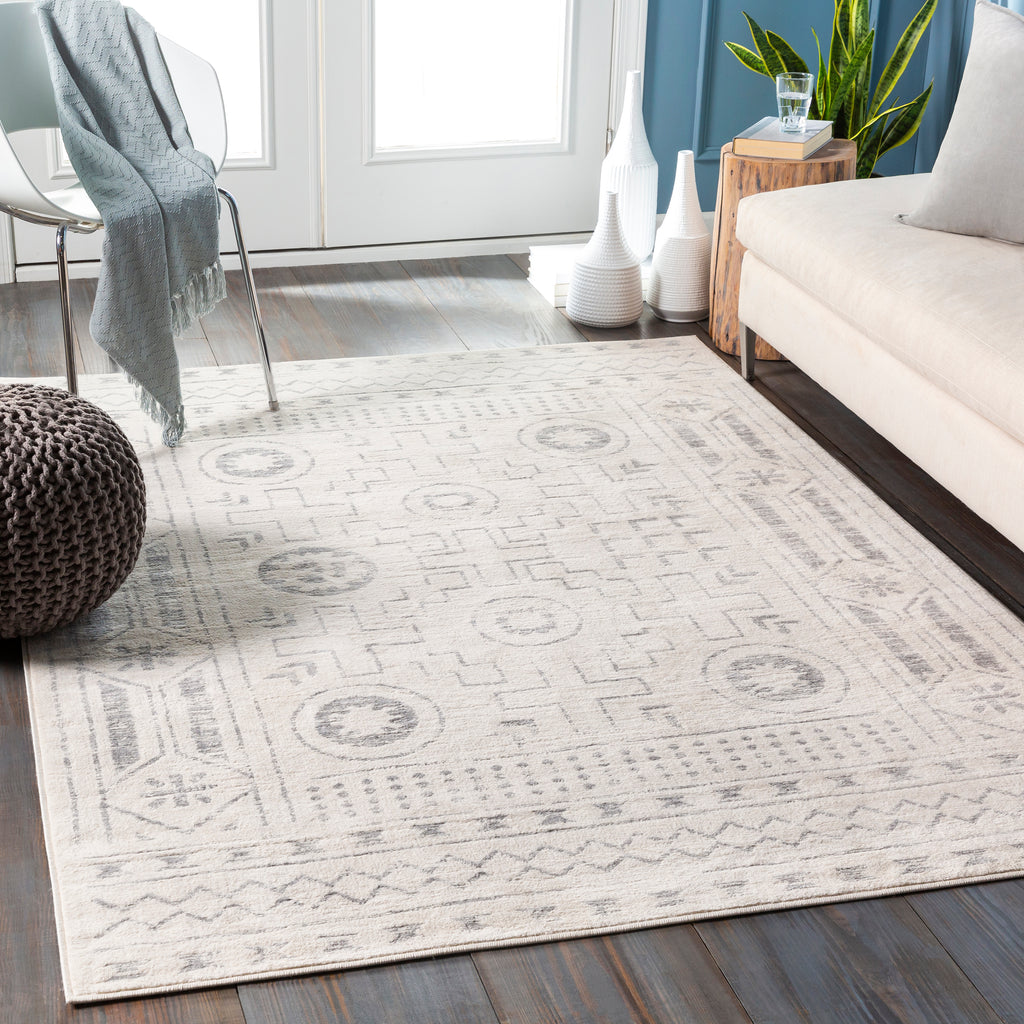 surya roma rom 2332 white rug