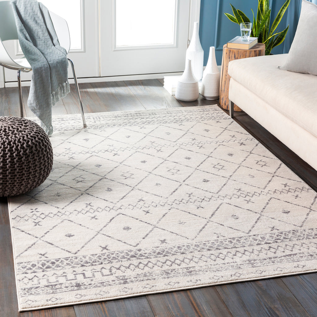 surya roma rom 2338 white rug