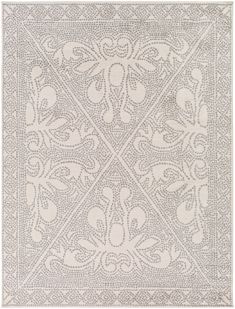 surya roma rom 2386 light gray rug