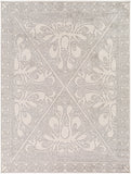 surya roma rom 2386 light gray rug