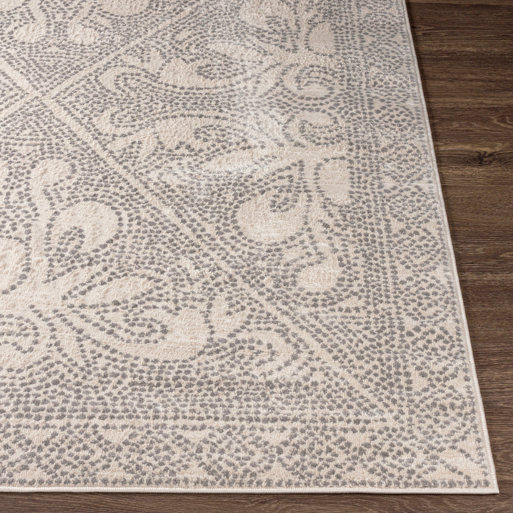 surya roma rom 2386 light gray rug