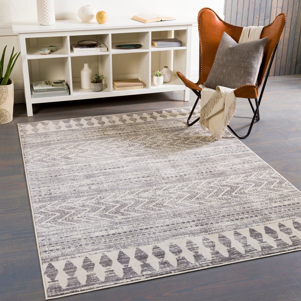 surya roma rom 2396 charcoal rug