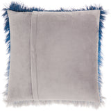 nourison shag tr011 indigo pillow