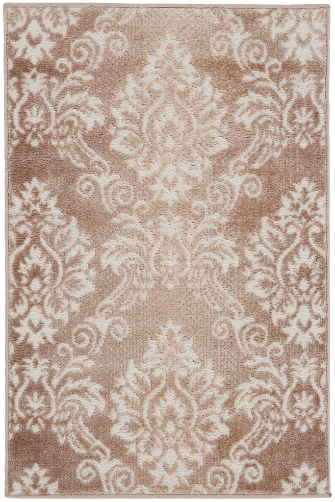 nourison elation etn03 ivory mocha rug