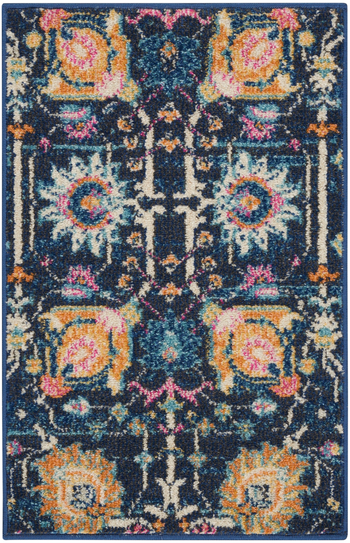 nourison passion psn01 navy rug