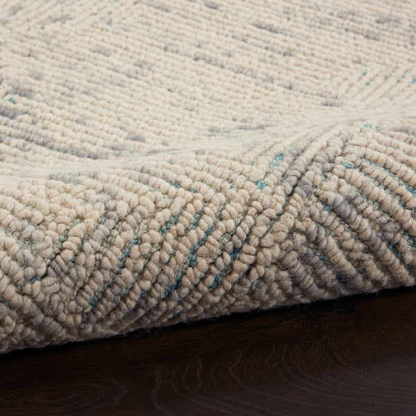 nourison colorado clr04 ivory grey teal rug