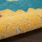 nourison allur alr06 turquoise multicolor rug