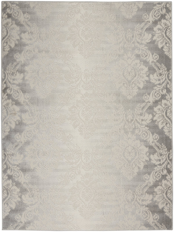 nourison elation etn03 ivory grey rug