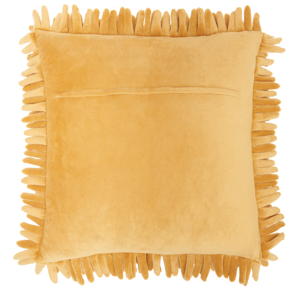 nourison sofia ys103 mustard pillow
