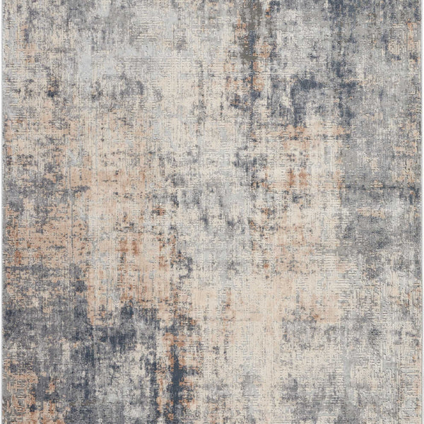 Nourison Rustic Textures RUS01 Grey/Beige Rug