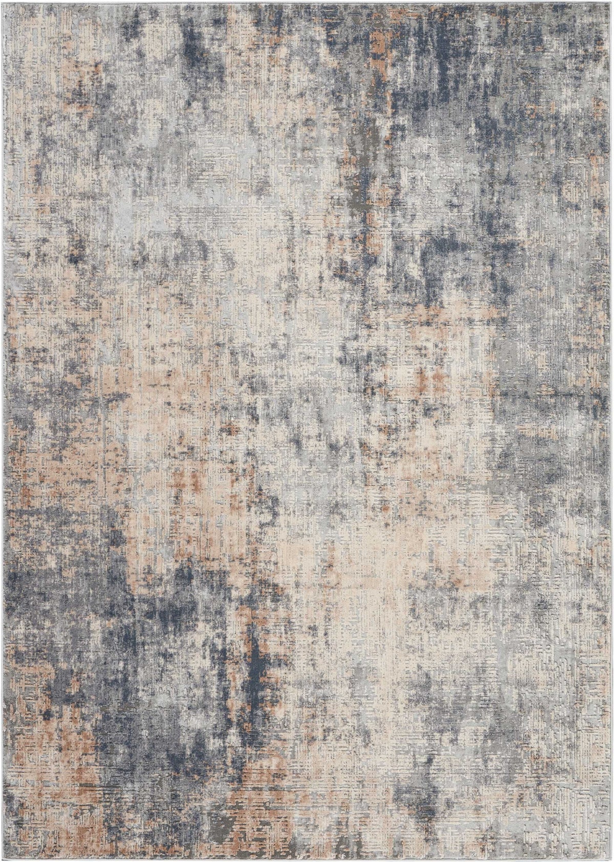 Nourison Rustic Textures RUS01 Grey/Beige Rug